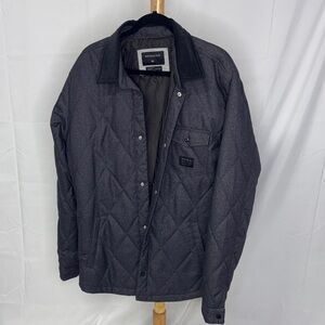 Quicksilver Quilted Gray Shirt Jacket